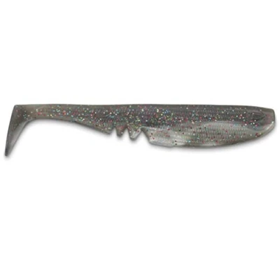 Abbildung von Iron Claw Moby SOFTBAITS Racker Shad, 17 cm 22 cm, 14 Farben, mit Hakenkanal, UV beständiges Material, 100% ungiftig, Made in Germany (MOM Motoroil Multiglitter Pearl)