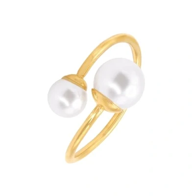 Abbildung von Heideman MIT Perle Carlie Ring, Damen, Größe: 56, Goldfarbend