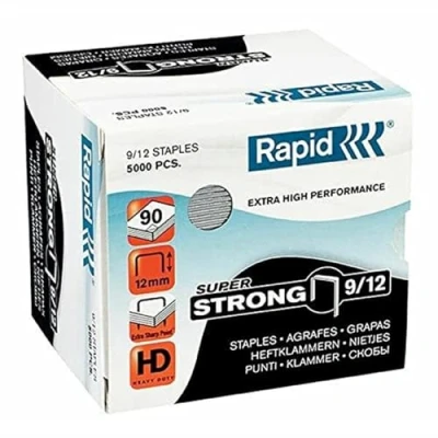 Abbildung von Rapid 24871400 Heftklammern 9/12mm Super Strong, verzinkt, 5000 Stück