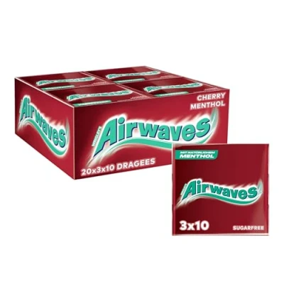 Abbildung von Airwaves Kaugummi Cherry Menthol 20 x 3 10 Dragees