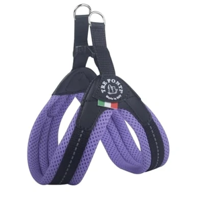 Abbildung von Tre Ponti Geschirr Easy Fit Soft Mesh mit Click Verschluss, Farbe:lila, Größe:Gr 3. / 41 43 cm/bis 7kg