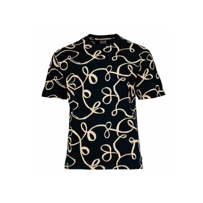 Abbildung von Scotch &amp; Soda MIT Alloverprint Relaxed FIT Tshirt print, Herren, Größe: Large, Blau