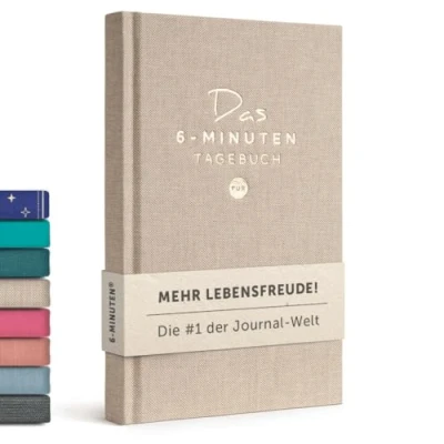 Abbildung von 6 Minuten Tagebuch für Erwachsene 2025 (Das Original) Dankbarkeitstagebuch, Wissenschaftlich Fundiertes Journal Buch Achtsamkeitstagebuch Mehr Resilienz &amp; Selbstliebe