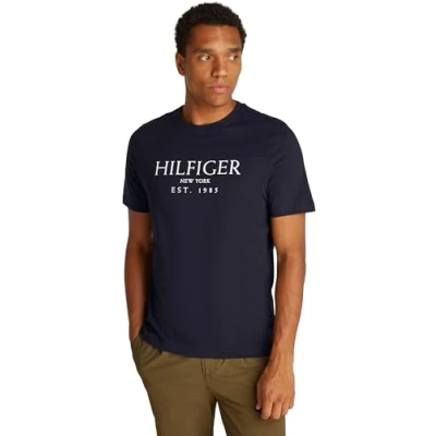 Abbildung von Tommy Hilfiger TEE Tshirt print, Herren, Größe: Small, Desert sky