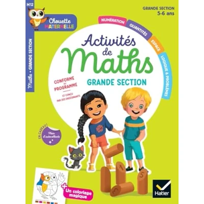 Abbildung von Chouette Maternelle Activités de maths Grande Section 5 ans: entrainement Par Matière