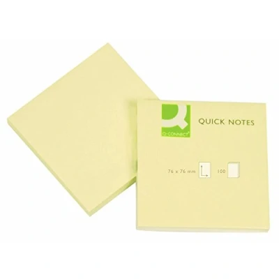 Abbildung von Q Connect Haftnotizblock, 76 x mm, 100 Blatt