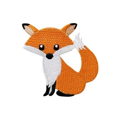 Abbildung von Monoquick Bügelbild Aufnäher Patch Applikation zum Aufbügeln Fuchs 5,0 x 5,5 cm