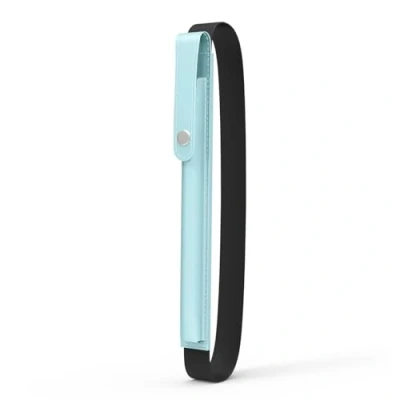 Abbildung von MoKo Stiftetui für Apple Pencil Pro, der 1./2. Generation, (USB C), PU Leder iPad Stifthalter Tasche mit Schnalle und elastischem Band zur Befestigung an Hülle