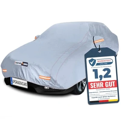 Abbildung von Upgrade4cars Autoabdeckung Outdoor Vollgarage Auto Abdeckplane Komplett für alle Jahreszeiten Autoplane Universal SUV Größe: S 406 * 178 145 cm