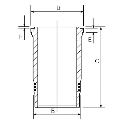 Abbildung von GOETZE ENGINE 14 260070 00 Zylinderlaufbuchse