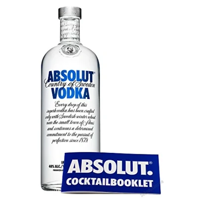 Abbildung von Absolut Vodka 40% 1,0l inkl. Cocktailbooklet PiHaMi®Gastro