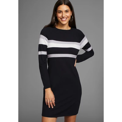 Abbildung von Laura Scott Strickkleid, mit Streifen NEUE KOLLEKTION
