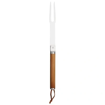 Abbildung von Fiskars Norden Grill Chef Grillgabel, Ideal für die Verwendung im Freien, Edelstahl/Birkenholz, Länge: 44,1 cm, 1066427