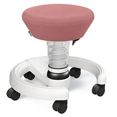 Abbildung von aeris Swoppster Kinderhocker ergonomischer Kinder Schreibtischstuhl Drehstuhl für gesundes Sitzen Kinderstuhl stufenlos höhenverstellbar, 32 47,5 cm Sitzhöhe