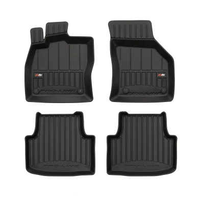 Abbildung von FROGUM proLine 3D 3D409972 Fußmattensatz Gummi vorne und hinten 4 schwarz Maßgefertigt SEAT: Leon IV