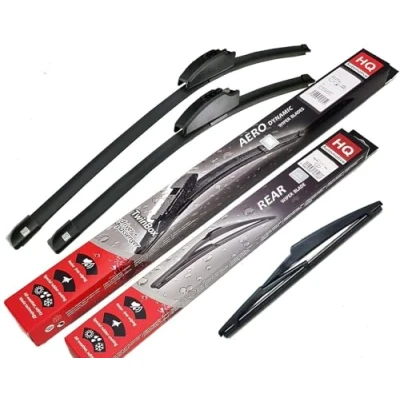 Abbildung von HQ AUTOMOTIVE Aero Flat Scheibenwischerblätter passend für Toyota Prius 20162021 vorne hinten ADC61821HQ16P