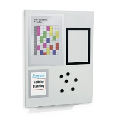 Abbildung von Durable Duraframe Magnetic Board S (Magnettafel inkl. Info Rahmen und Magnete) grau, 500110