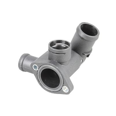 Abbildung von METZGER 4010223 Flansch Kunststoff Zylinderkopf, längs mit Dichtung ohne Sensor VOLKSWAGEN: Polo III Schrägheck, Lupo / 3L, SEAT: Arosa