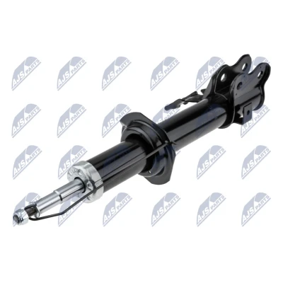 Abbildung von NTY A NS 009 Stoßdämpfer Vorderachse rechts Gasdruck Federbein oben Stift NISSAN: Micra II Hatchback (K11) 1.0 i 16V, 1.3 1.5 D