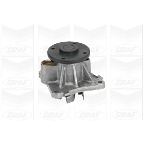 Abbildung von GRAF PA986 Wasserpumpe mit Dichtung mechanisch Stahlblech für Keilrippenriementrieb MITSUBISHI: COLT 6, Mirage / Space Star Schrägheck, ASX SUV