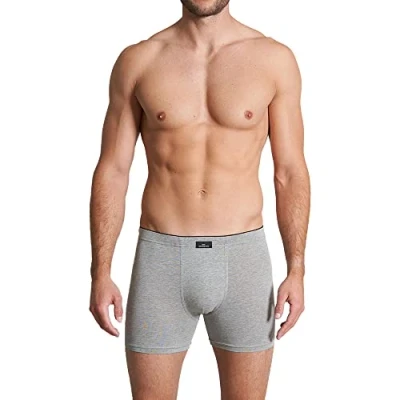Abbildung von Götzburg LONG 2ER PACK Panties, Herren, Größe: XL, Grau dunkel melange