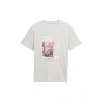 Abbildung von TOM Tailor Denim Photo Tshirt print, Herren, Größe: XS, Chalk grey