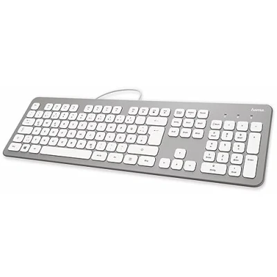 Abbildung von Hama Tastatur &quot;KC 700&quot;, kabelgebunden, PC, Notebook, Laptop Keyboard PC (Abgesetzte Tasten/Leise Tasten)