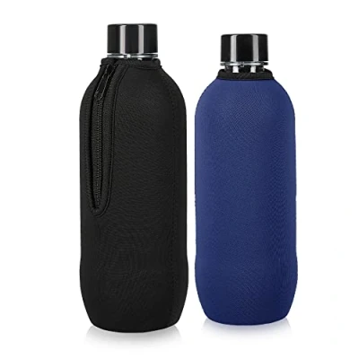 Abbildung von kwmobile Kühltasche 2x Schutzhülle für SodaStream Glasflasche, Neopren Hülle Glasflasche Flaschen Kühler Wasser Karaffe