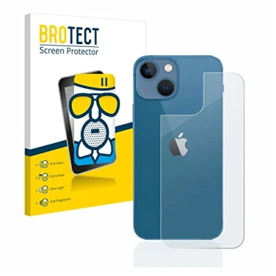 Abbildung von BROTECT Entspiegelungs Schutzglas für Apple iPhone 13 mini (Rückseite) Schutz Folie Panzerfolie Glas Matt [Extrem Kratzfest 9H, Anti Reflex]