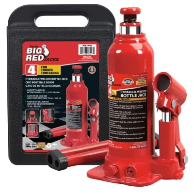 Abbildung von Big Red Torin T90413 Hydraulischer Wagenheber mit Tragetasche, 4 Tonnen (3,6 kg) Tragkraft