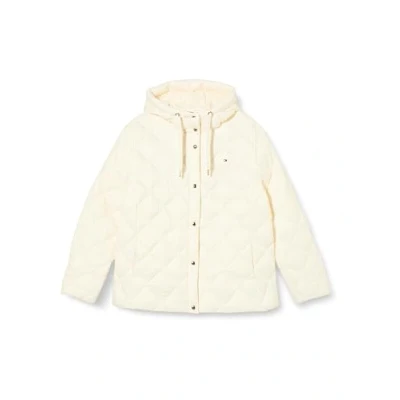 Abbildung von Tommy Hilfiger Damen Steppjacke Curve Classic Übergangsjacke, Weiß (Calico), 48