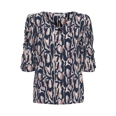 Abbildung von Fransa Freskylie 4 Blouse Bluse, Damen, Größe: Medium, Graphic grape shake