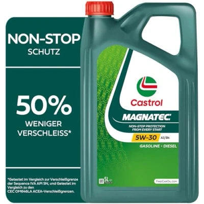 Abbildung von Castrol Magnatec A3/B4 5W 30 5l Motoröl 15F8BB VOLKSWAGEN: Golf 7 Variant, Passat B6 Limousine, 5 Schrägheck, MERCEDES BENZ: E Klasse Limousine