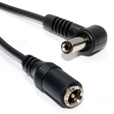 Abbildung von 5,5 x 2,5 mm Rechts abgewinkelt DC Strom Männlich Weiblich Videoüberwachung CCTV Verlängerung Kabel 10 m [10 Meter/10m]