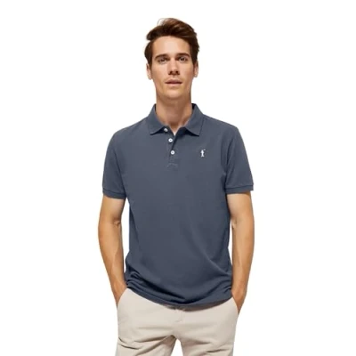 Abbildung von Polo Club Regular FIT Ninogoal B P MC Poloshirt, Herren, Größe: Large, Denim blue