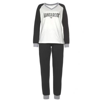 Abbildung von Kangaroos SET Nachtwäsche Set, Damen, Größe: 32/34, Schwarz weiß