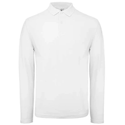 Abbildung von B&amp;C Langarm Poloshirt Herren Long Sleeve Polo ID.001 / 100 % Baumwollpiqué