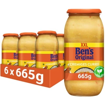 Abbildung von BEN&#039;S ORIGINAL™ Sauce Cremiges Curry, 6 Gläser (6 x 665g)