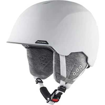 Abbildung von ALPINA ALBONA Sicherer, Bruchfester &amp; Individuell Anpassbarer Skihelm Für Erwachsene, white matt, 57 61 cm