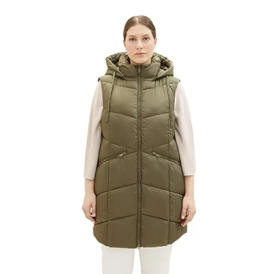 Abbildung von TOM Tailor Weste, Damen, Größe: 46, Jungle soil green