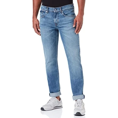 Abbildung von 7 For All Mankind Herren Slimmy Tapered Special Edition Jeans, Mid Blue, 30W / 30L EU