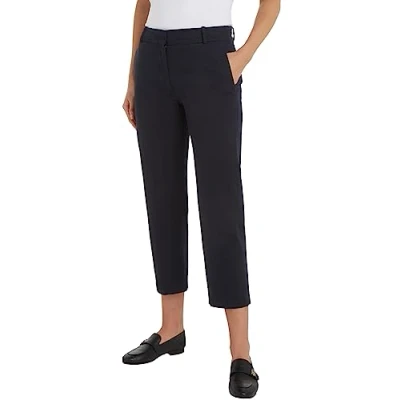 Abbildung von Tommy Hilfiger Essential SLIM Straight Stoffhose, Damen, Größe: 38, Desert sky