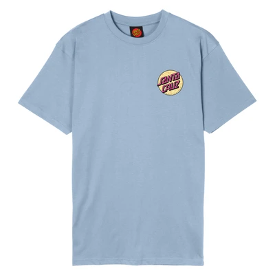 Abbildung von Santa Cruz Wagon DOT Chest Unisex Tshirt print, Größe: Small, Fresh blue