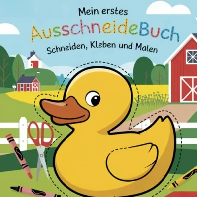 Abbildung von Mein erstes Ausschneidebuch ab 3 Jahren: Schneiden, Kleben und Malen: Süße Tiere zum Ausschneiden Basteln für kleine Künstlerinnen Künstler