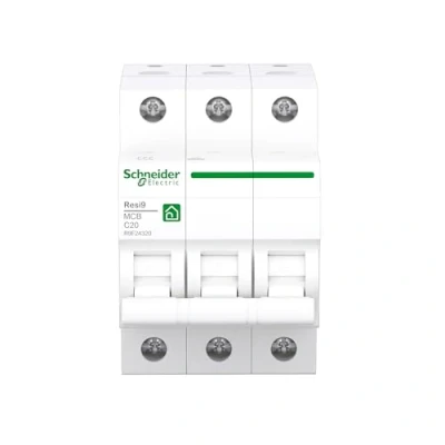 Abbildung von Schneider Electric R9F24320 Leitungsschutzschalter Resi9 3P, 20A, C Charakteristik, 6kA