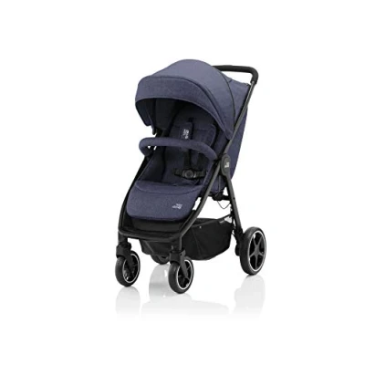 Abbildung von BRITAX RÖMER Buggy B AGILE M, Ein Hand Faltmechanismus und kompakte Größe, von Geburt bis 4 Jahre (bis 22kg), Navy Ink