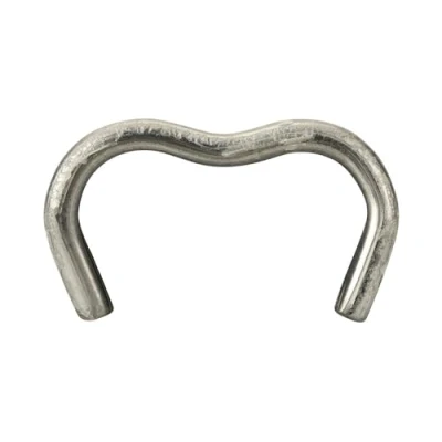 Abbildung von SALKI Zaunklammern Ω20 Blister mit verzinkten Stahlklammern Omega 20, 2 mm Durchmesser, perfekt für Zaunklammern, enthält 1000 Stück