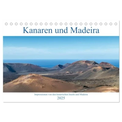 Abbildung von Kanaren und Madeira (Tischkalender 2025 DIN A5 quer), CALVENDO Monatskalender