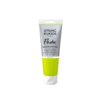 Abbildung von Lefranc Bourgeois 300528 Flashe Acrylfarbe &amp; Vinylfarbe, hochpigmentiert, elastisch, lichtecht, alterungsbeständig, matt, für den Innen Außenbereich, 80ml Tube Fluogelb
