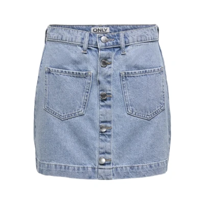 Abbildung von ONLY Onlamazing Skirt Jeansrock, Damen, Größe: Small, Light blue denim